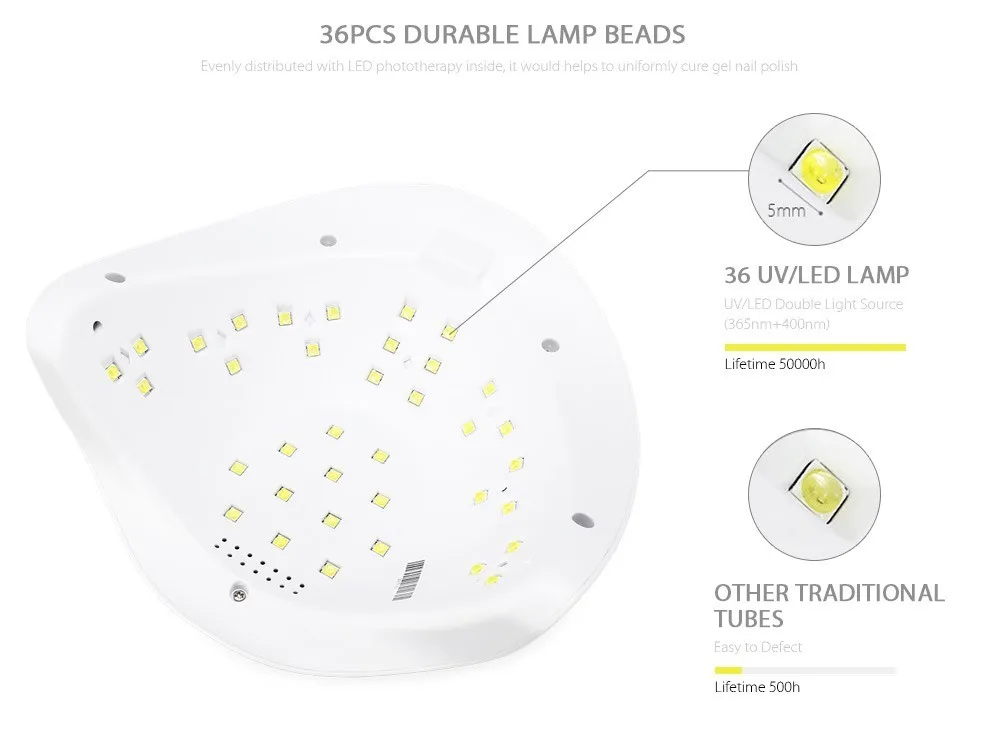 UV Led Lamp Nail Dryer For All Types Gel UV Lamp light for Nail Machine Curing 10/30/60/90s Timer USB Connector