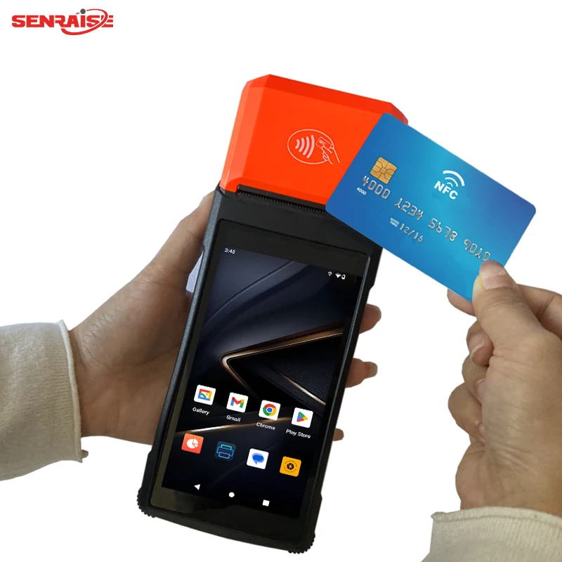 Mobile Payment Pos 4G Wireless Offline Portable Tablet Pos System Handheld Android Pos Terminal with NFC Card Reader
