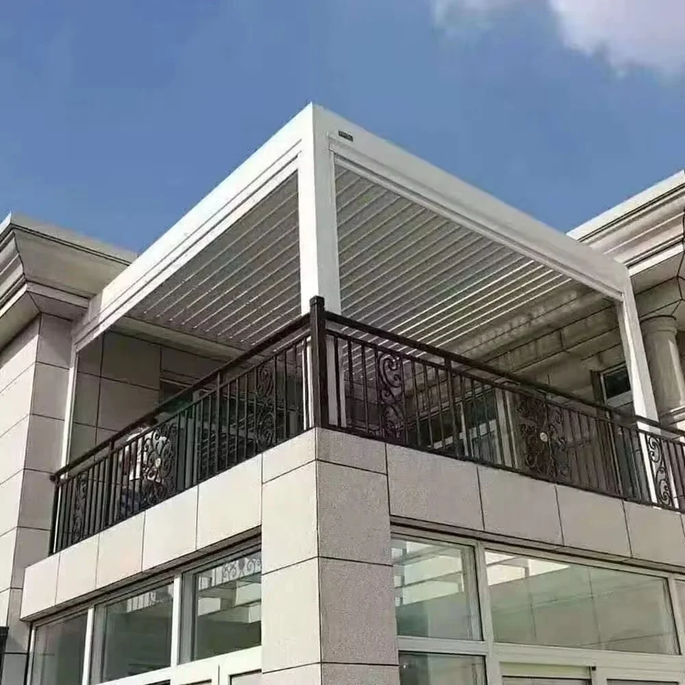 Durable Romantic Party Outdoor Sunshading Weatherproof Waterproof Aluminum Pergola