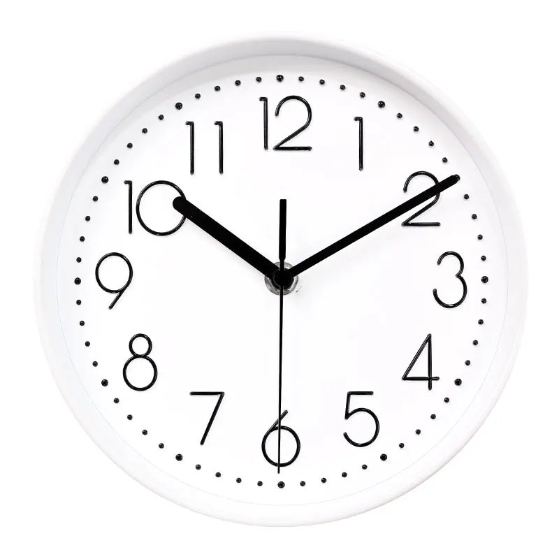 Hot Sale Home Decoration kids Digital 8inch Plastic 3D  desk table clock  for Living Room