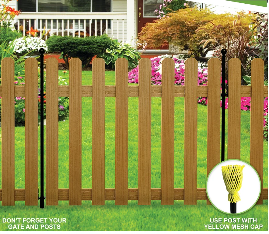 Wood Panel Fence Gate With Easy Install Full Set Parts