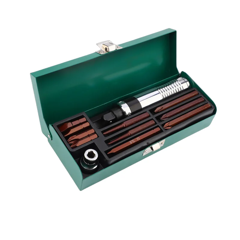 Tuosen hardware tools hexagonal screwdriver head set cross word multifunctional 12 pieces 16 pieces impact screwdriver set