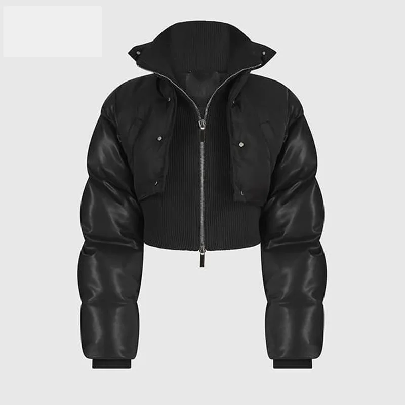 Manufacturer  clothing custom Wholesale Winter puffe Coats Ladies Reflective Design Padded goose women down jacket