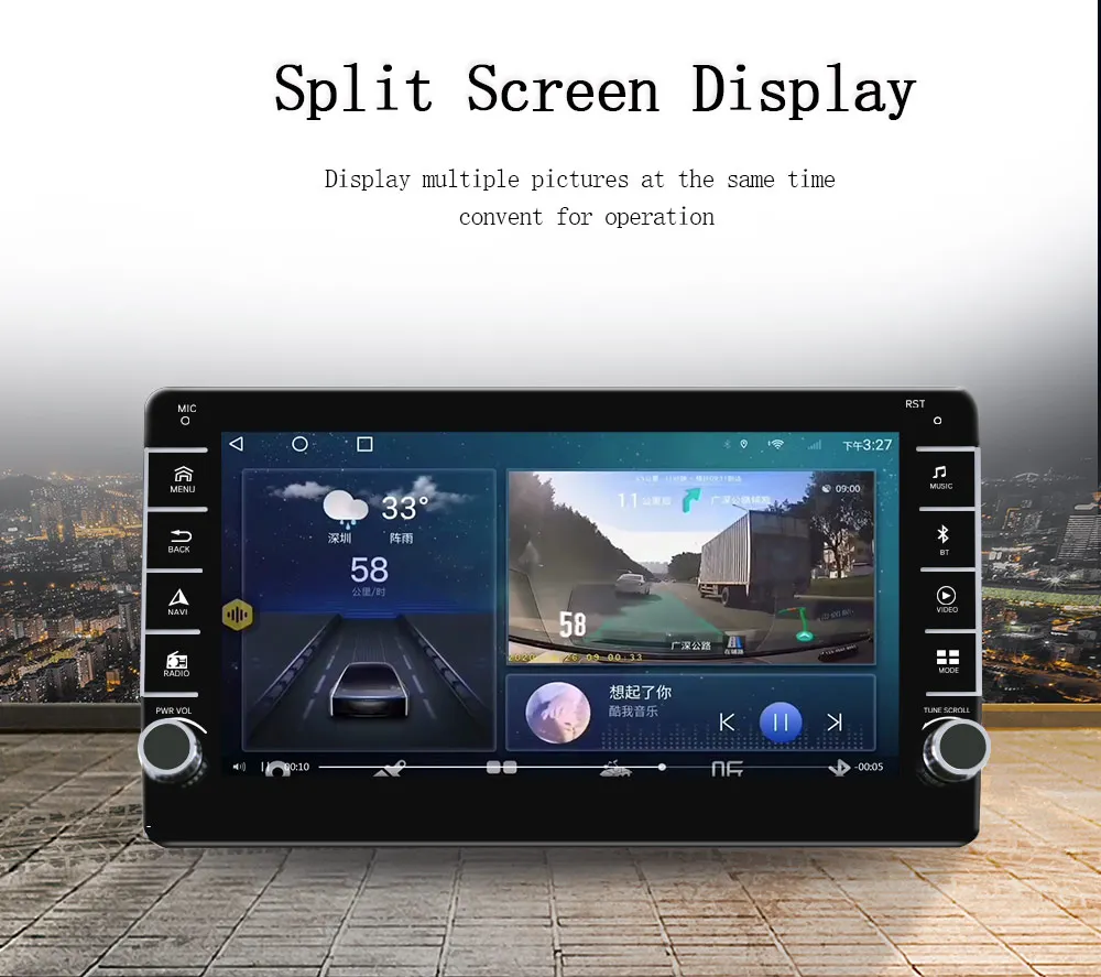 Supply goodquality 6G 128G Universal 1 din wifi gps Car auto Radio stereo android 10 1280*720