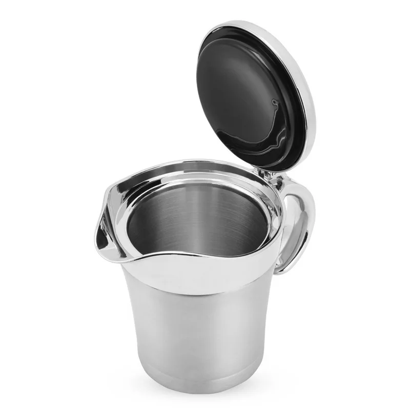 Gravy jug 750ml Insulated Gravy Boat Double Wall Stainless Steel Sauce Pot Jug with Spout for home kitchen tool
