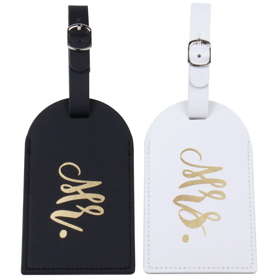 Fashion Adjustable Multi-Color Plane Boarding Pass Suitcase Tag Luxury Travel Named Baggage Tags Blank Pu Leather Luggage Tag