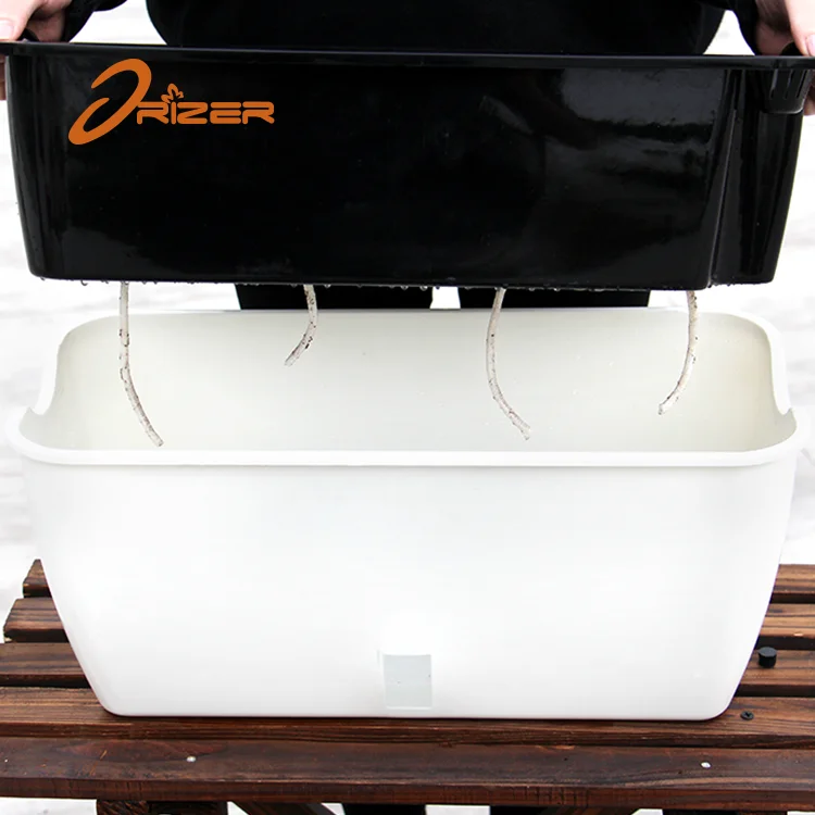 Indoor Window Vegetable Herb Rectangular Flower Plant Pot Plastic Planter Box