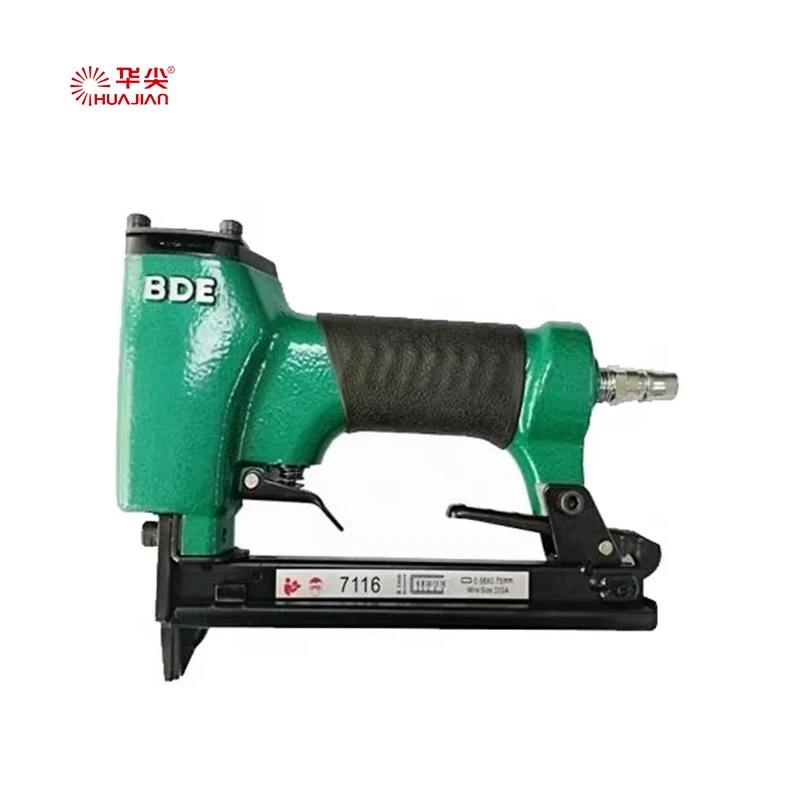 HuaJian good price home use stapler pneumatic air gun air nailer gun steel nail gun