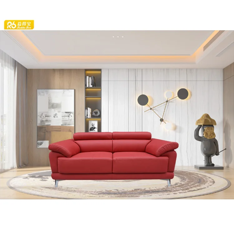 Redde boo Home Furniture Modern Fabric European Style I Shaped Sofa Cheap Sectional Sofa Lounge Couch For Living Room 6927