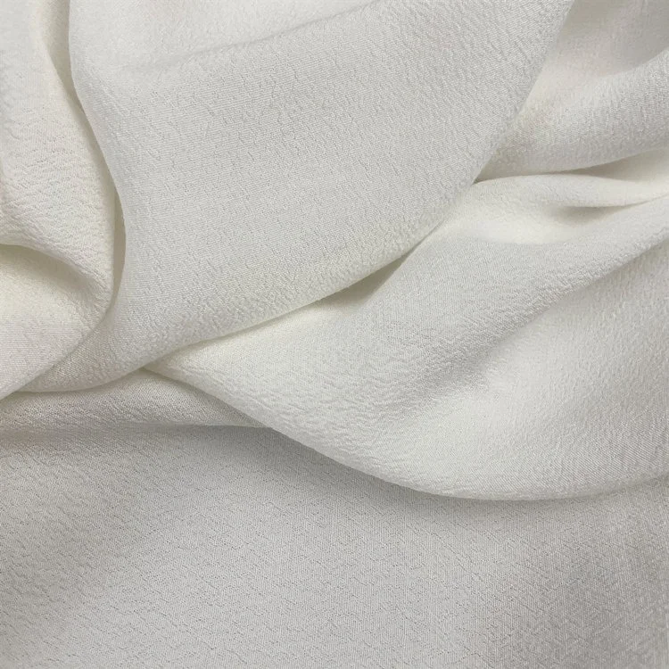 Natural Viscose fabric heavyweight viscose crepe 100% Viscose fabric  for garment