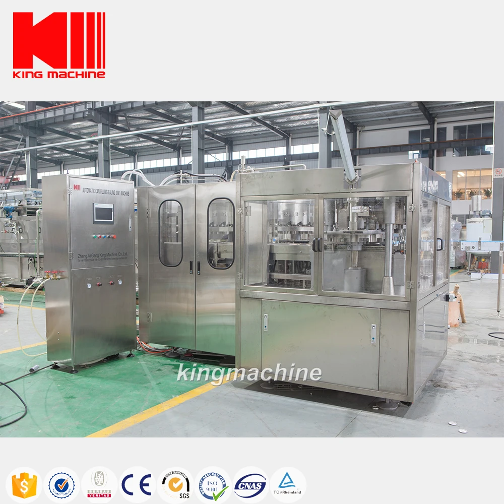  Hot sale fully automatic juice filling and canning machine