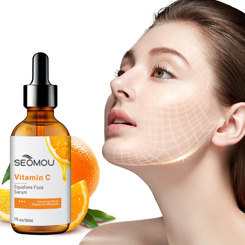 Full English VC Essence Cross-Border Hydrating Vitamin C Skin Care Serum Wholesale for Foreign Trade Essential Oil Moisturizing
