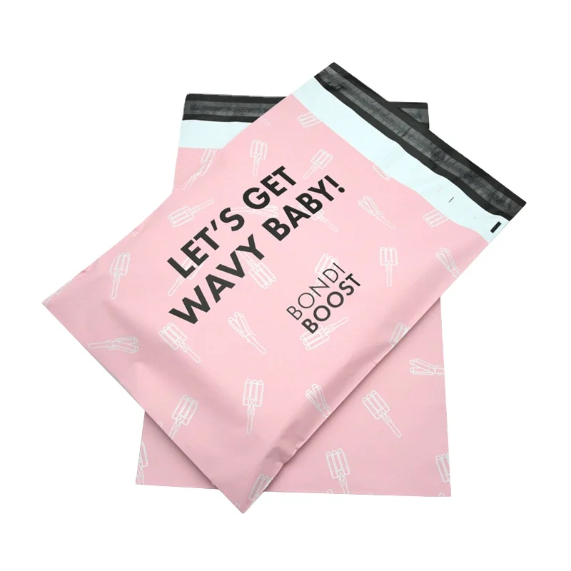 Custom logo printed express recycled black courier bags clothes shipping package envelope poly mailer mailing  polymailer bag