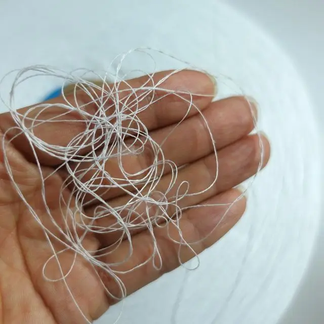 Cheap Raw White 50% Cotton 50% Polyester Blended Thread For Knitting Socks