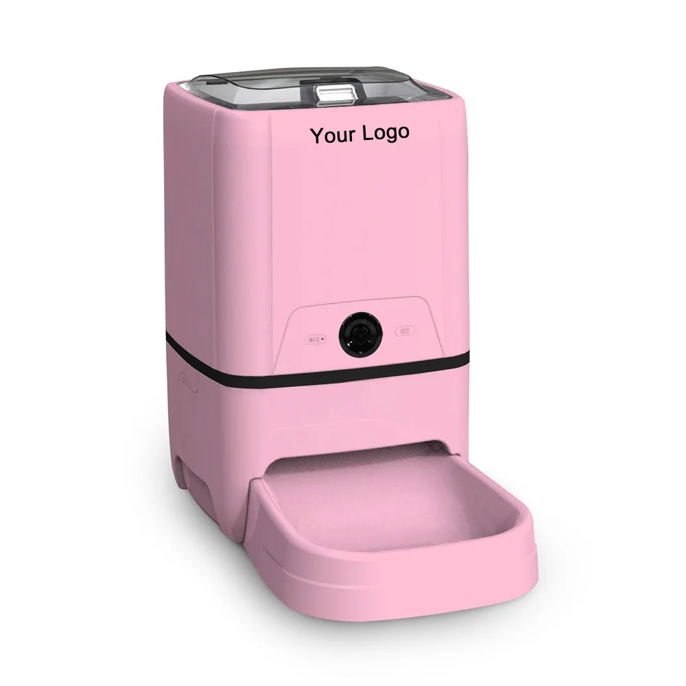 2022 новой камеры «рыбий глаз» Wi-Fi видеокамера смарт-таймер электрическая собака Кот кормушки из АБС-пластика 6L APP камера автоматическая кормушка для домашних