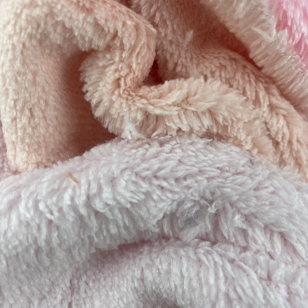 brownish yellow Affordable 350gsm Double Sided 100% Polyester Composition Smooth Plush MINKY Clothing Suit Fabric