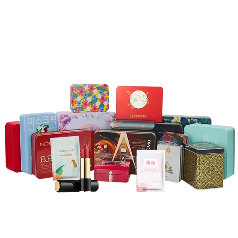 
Custom metal box creative eyelash box false eyelashes packaging big tin box wholesale 