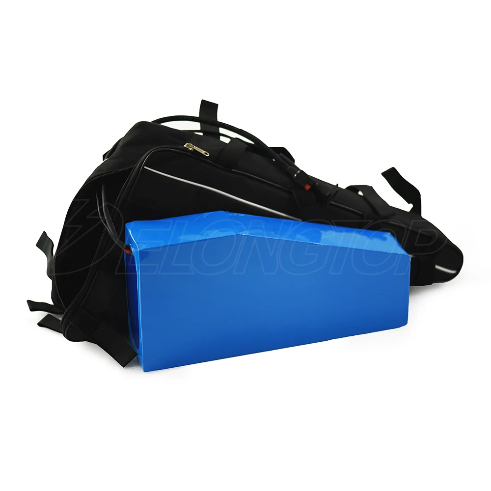 Литиевый треугольный Аккумулятор для электровелосипеда, 52 в, 32 Ач, 1500 Вт