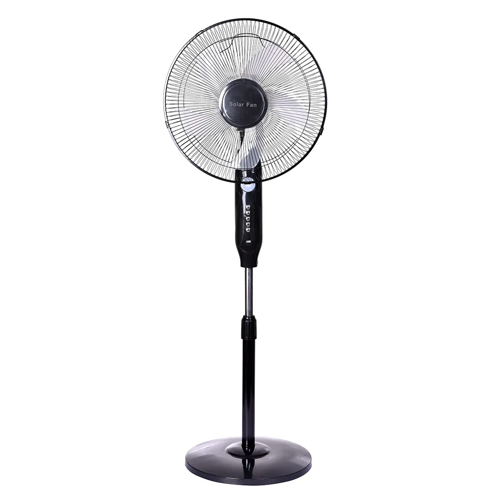 LED Light Battery Solar Pedestal Fan Solar Panel Power Rechargeable Fan in pakistan