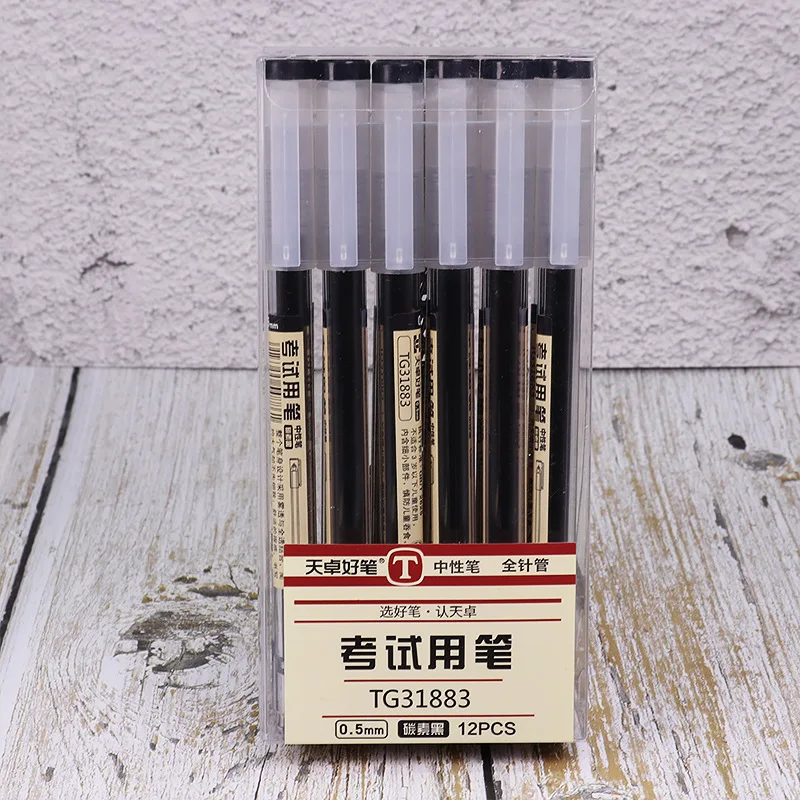 Wholesale Black Gel Ink Pens for Writing Black Ink Pens 0.3 0.5 mm Smooth Writing Liquid Ink Pen Office Supplier Stationery