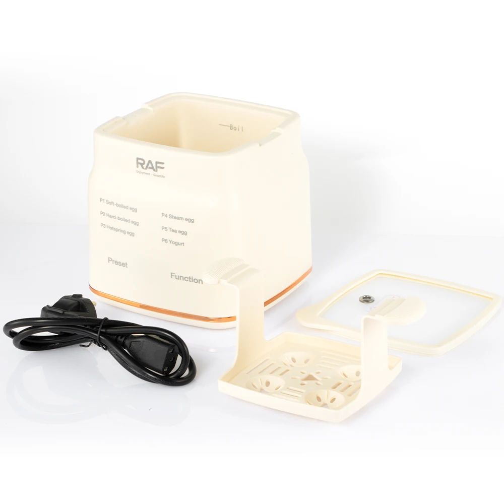 RAF Egg Cooker Rapid Healthy Electric Egg Cooker Easy to Peel Soft Boiled Eggs Digital Display