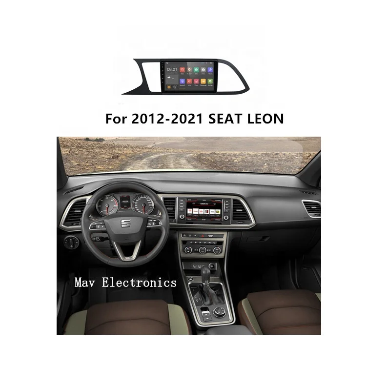 Android радио для SEAT LEON автомобильный dvd-плеер 9 дюймов 2.5D полный экран 1 система заднего вида Видимый Автомобильный видео