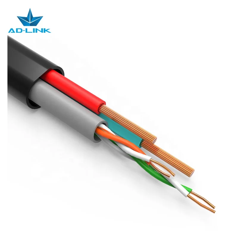 UTP CCA Copper Ethernet Cable Wire cat5e 2c Siamese Cable