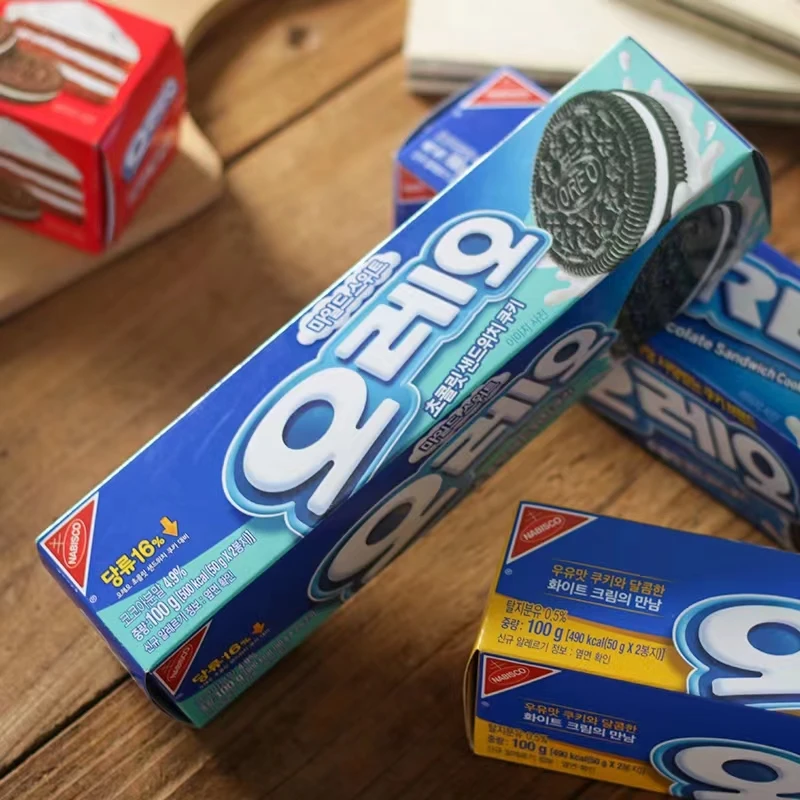 Корейская Повседневная закуска Oreo с мятным вкусом 80 г