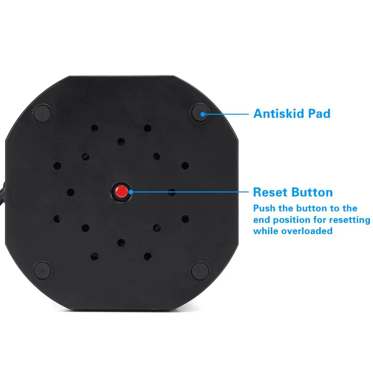 Tower Extension Lead with USB Slots, Surge Protected Multi Plug Extension 14 AC Outlets & 4 USB Ports Power Strip