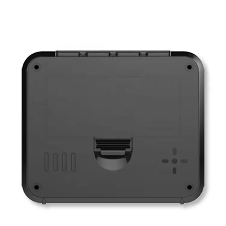 Youton Digital Table Clock Backlight High Accuracy Alarm Clock for Kids with White Electronic LCD Display Square Radio Speaker