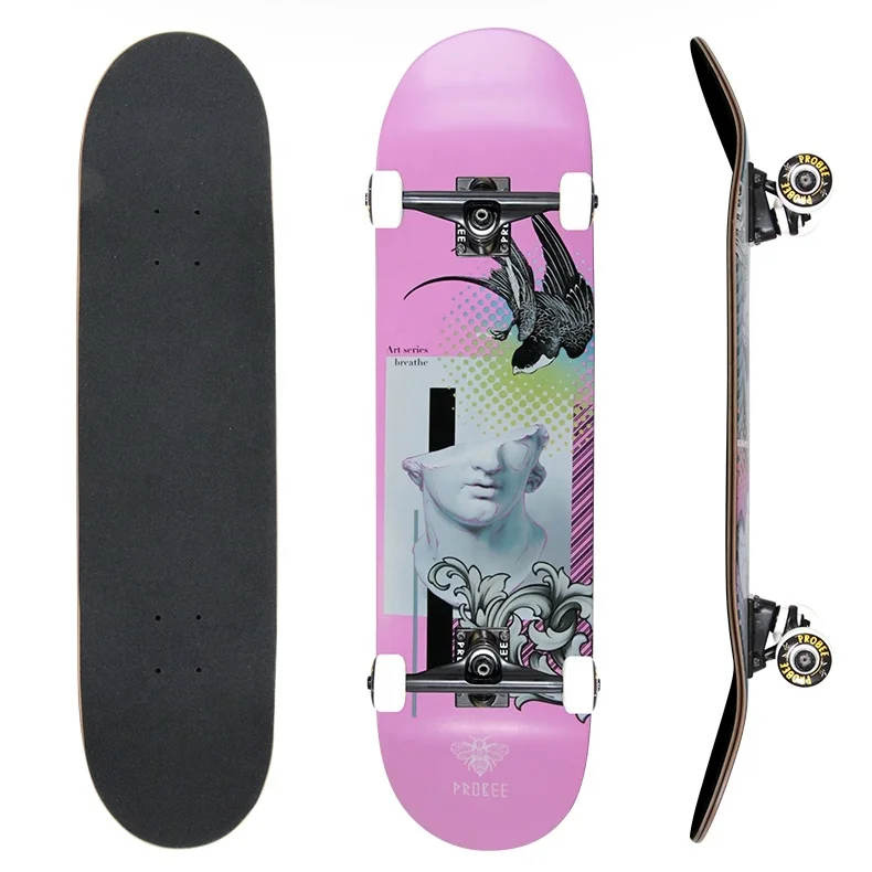 Northeast Canadian Maple 7 Ply Customized Professional Skateboards Factory Pro Double Kick Complete Skateboard