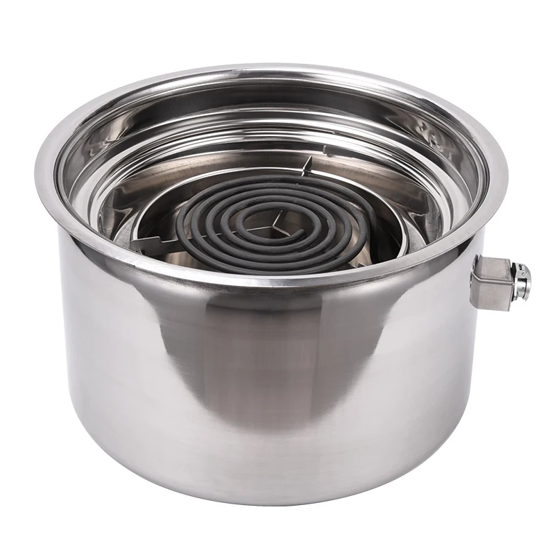 Commercial BBQ equipment 2400W stainless steel barbecue grill Upper smoke exhaust Round electric korean bbq grill for restaurant