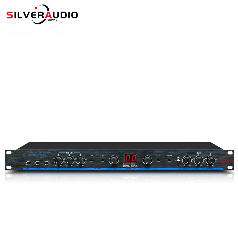 GAX-100 professional karaoke design noise free preamplifier DSP 99 digital reverberation effect adjustment speaker power