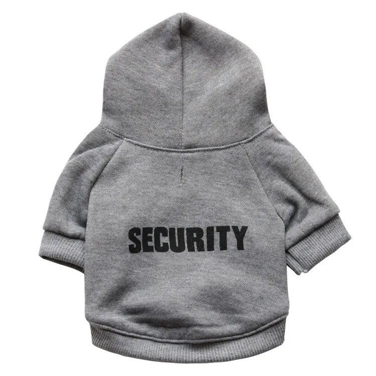 Hot Puppy Clothing Soft Fleece Interior Fashionable Security Dog Hoodies