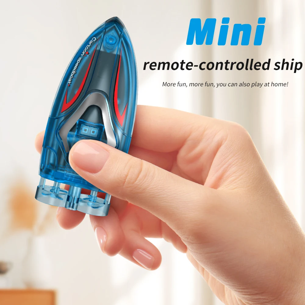 High Speed Mini Boat Waterproof Brushless Radio Control Boat RC Speedboat Ship