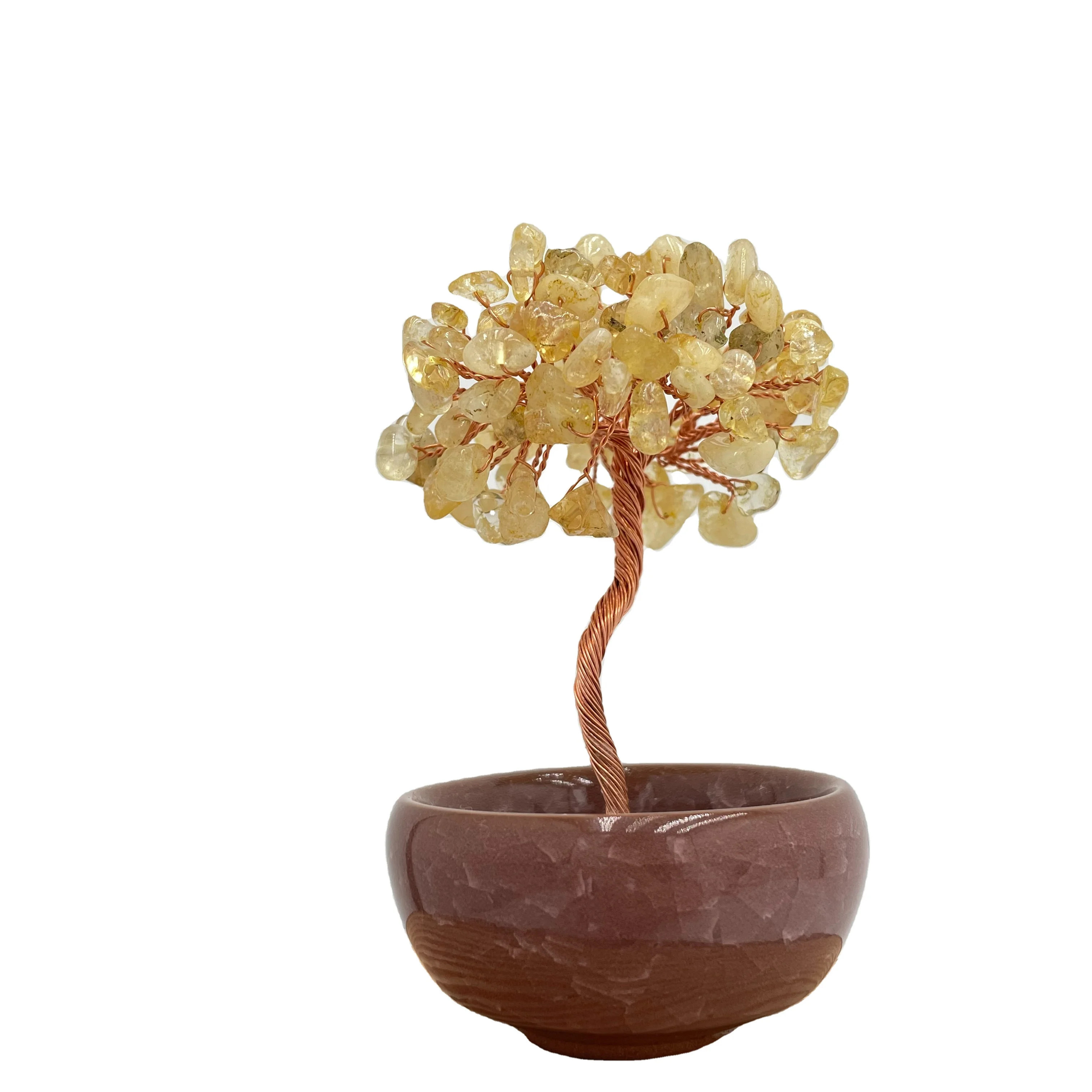 high quality fenshui amethyst crystal tree money lucky gem tree  gem wishing tree