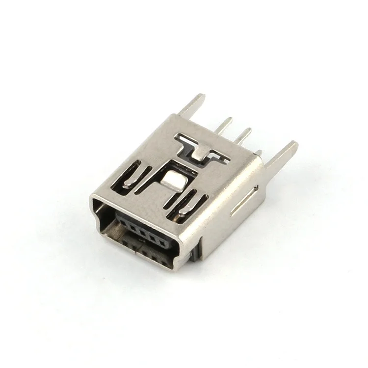 5pin female direct pin data port device charging mini usb port female connector