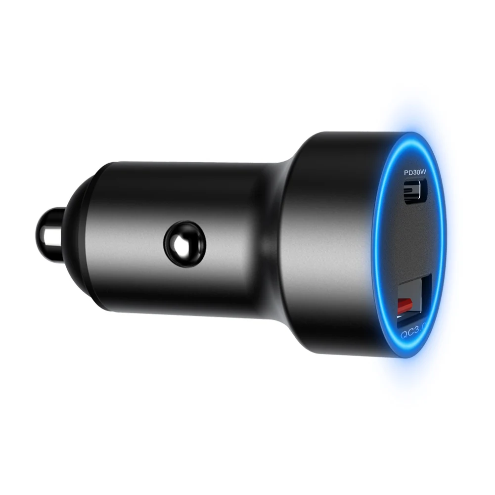 3.0 Dual Usb Car Charger 2 Ports,2 Usb 12V Mini Car Charger Usb Mini,dual Mobile Usb Mi Car Charger Small