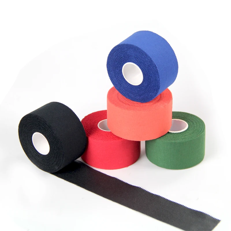 
1 inch white finger athletic tape latex free zinc oxide hot melting adhesive strong stickiness sports tape 15 yards 