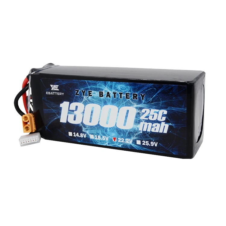 Шэньчжэнь lipo батарея 13000mah 2s7.4v 3s11.1v 4s14.8v 6s22.2v для беспилотного летательного аппарата