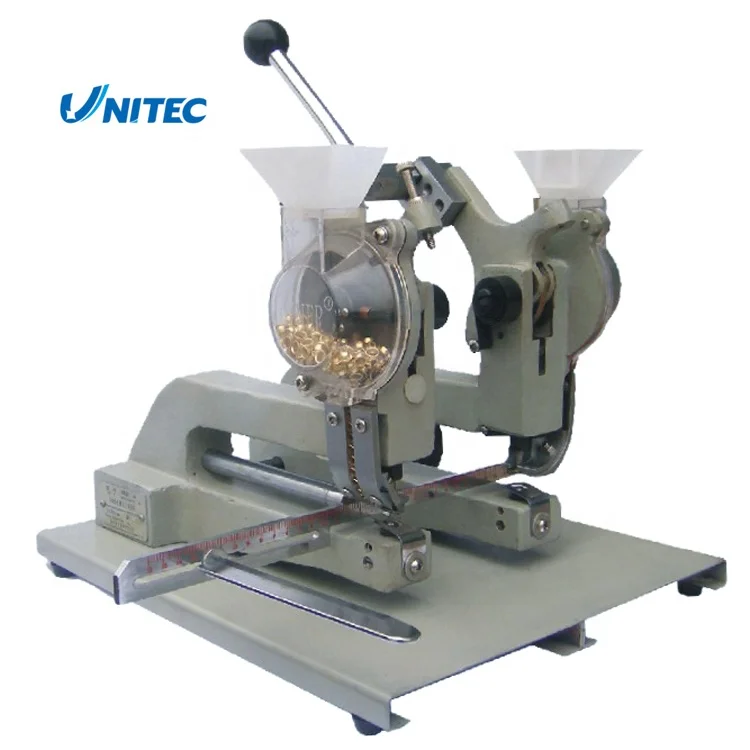Wholesale Twin Heads Long Arm Manual Eyeleting Machine