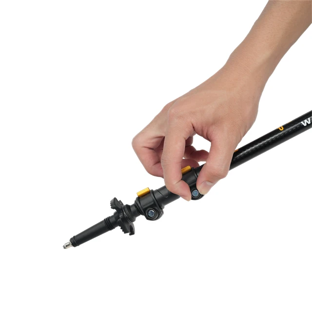 XTP Wooden cork handle XATP EVA 3 section adjustable hiking walking stick telescopic hiking poles