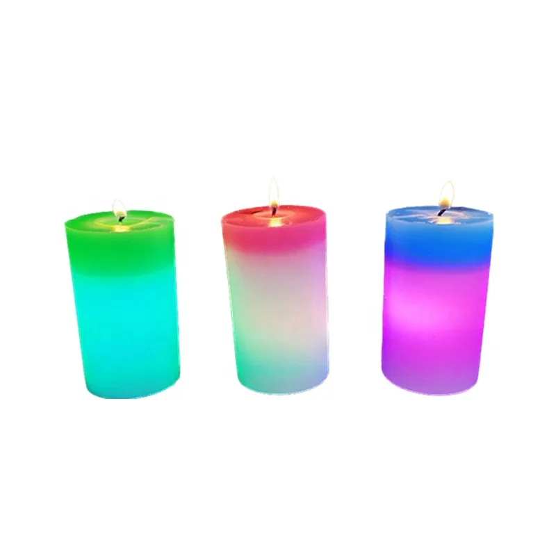 light sensitive color changing magical customized candles