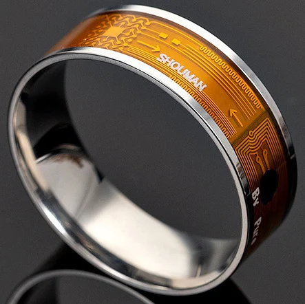 Hot Sale 316 L Stainless Steel Waterproof Intelligent Digital NFC Chip Smart Rings for Mobile Accessories Jewelry