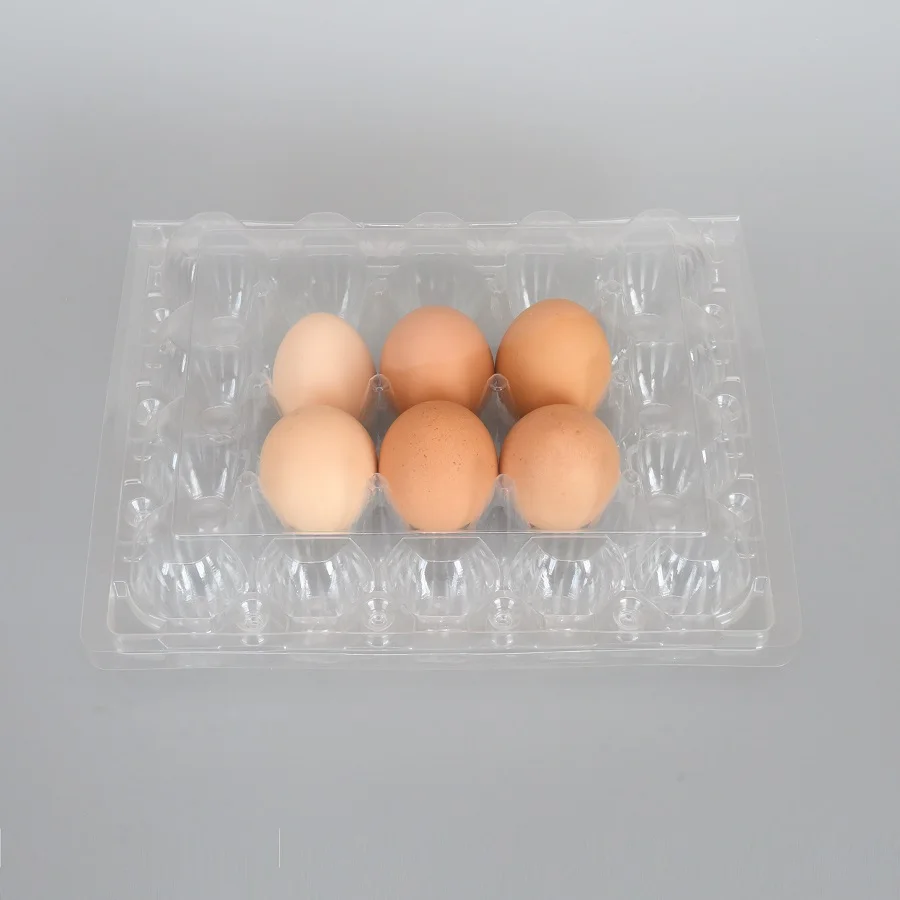 china manufacturer cheap customized plastic pack recyclable egg blister tray 20 holes egg tray
