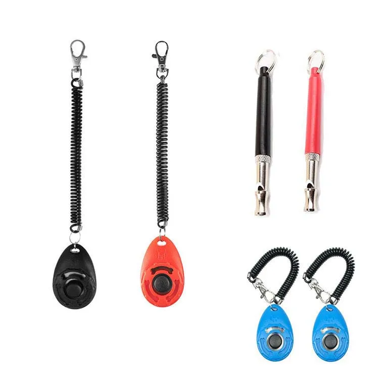 
Best Selling Dog Training Whistle Clicker To Stop Pet Bark With Lanyard Durable Dog Training Whistle 