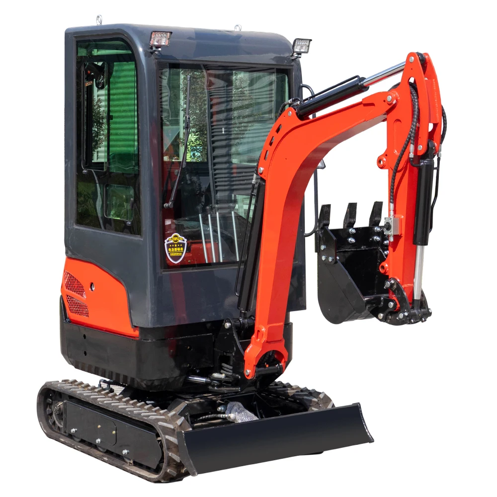 China Cheap Small Digger Wholesale with Cab Mini digger excav Micro Digger Minipelle 0.8 Ton 1 Ton 2 Ton For Sale
