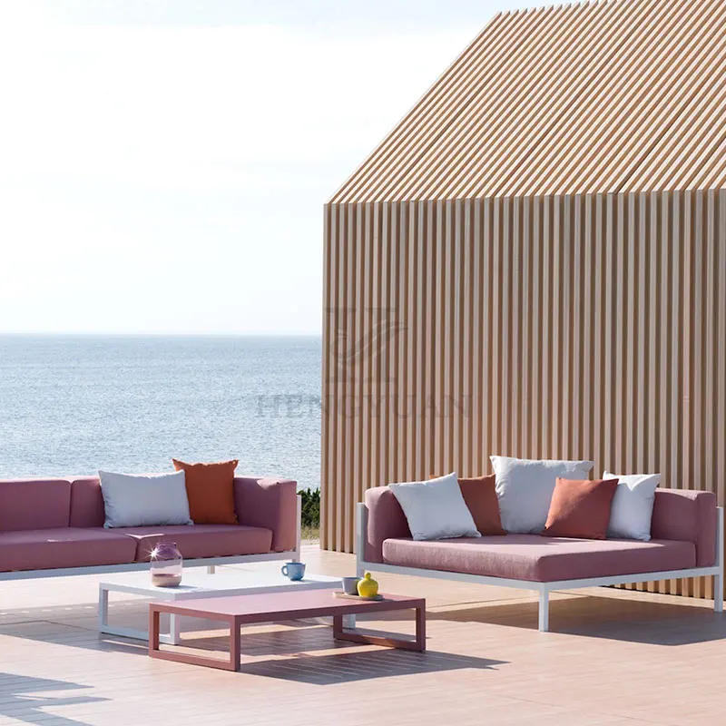 Modern Lounge Waterproof Furniture Patio Camping Beach Outdoor 2 Seater Sofa