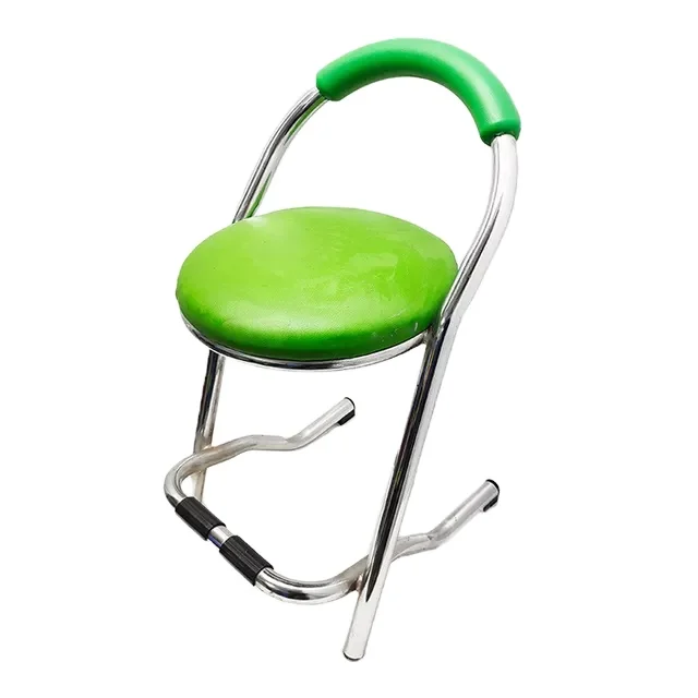 wholesale bar stool high chair de manufactural luxury Leather seat high bar chair bar stool high chair white and gold for