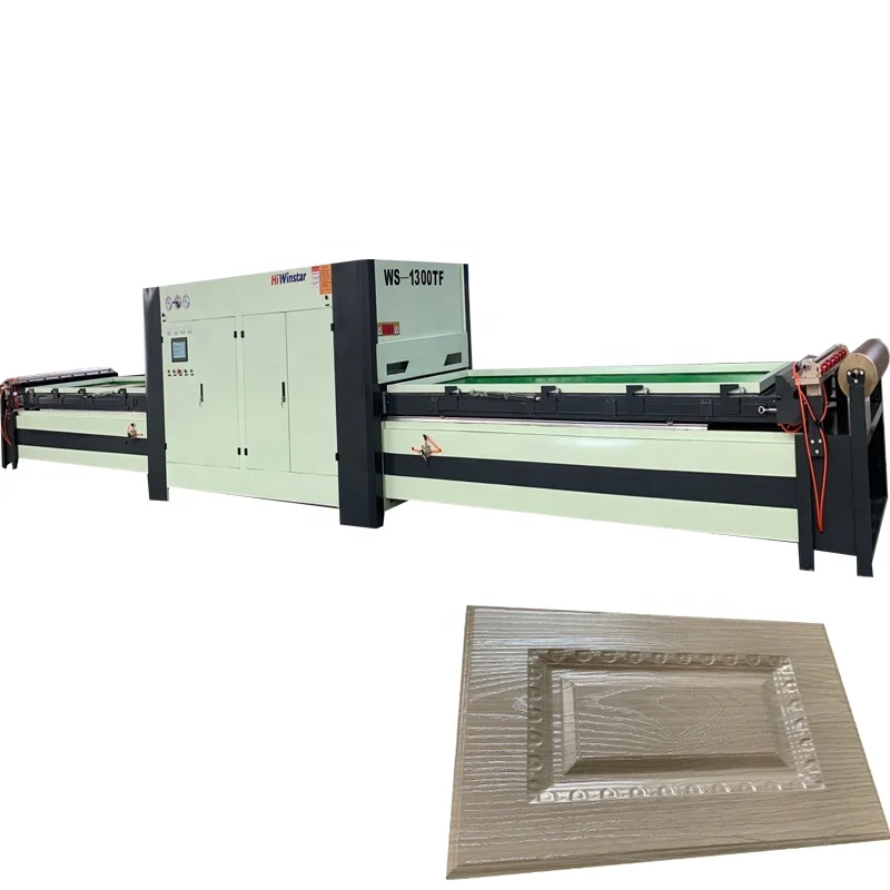  WS1300TF деревообрабатывающая автоматическая дверь MDF ПВХ вакуумная мембранная